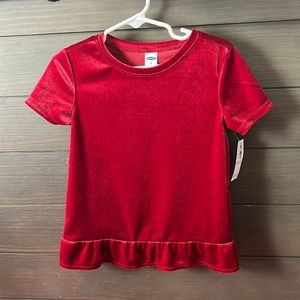 NWT Old Navy 4T Red Velvet Shirt